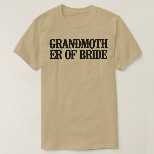 T-shirt Minuscule Grand-Mère De Mariée (Design devant)