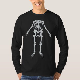 T-shirt Minuscule squelette sans tête facile mignonne drôl