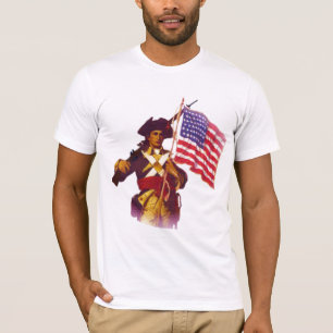 T-SHIRT MINUTEMAN AVEC LE DRAPEAU