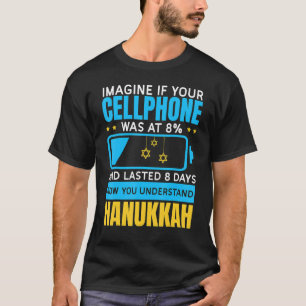T-shirt Miracle d'Hanoukka Chanukah a expliqué 8 jours Bat