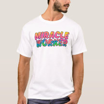 T-shirt Miracle Worker (arc-en-ciel fluorescent)