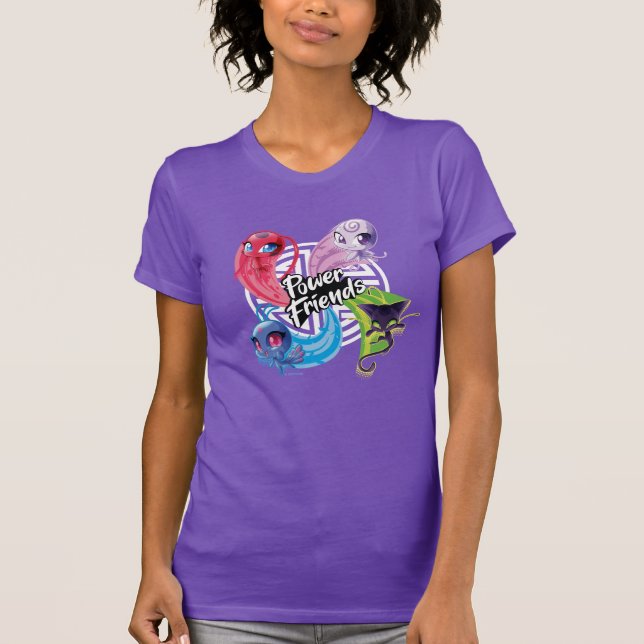 T-shirt Miraculaires Kwamis Power Friends (Devant)