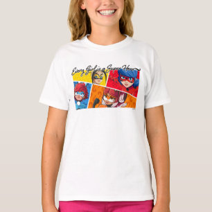 T-shirt Miraculeux Chaque fille est un super héros