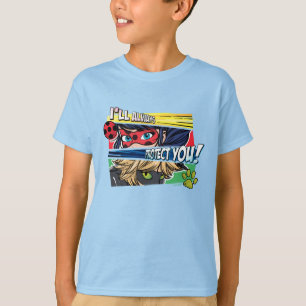 T-shirt Miraculous Ladybug & Cat Noir toujours vous protég