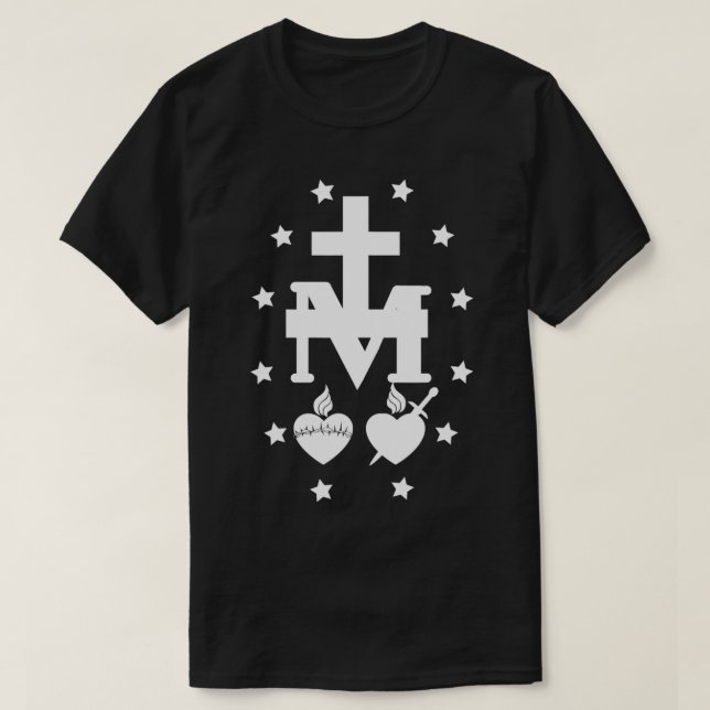 T-shirt Miraculous Medal Of Immaculate Conception Catholic (Design devant)