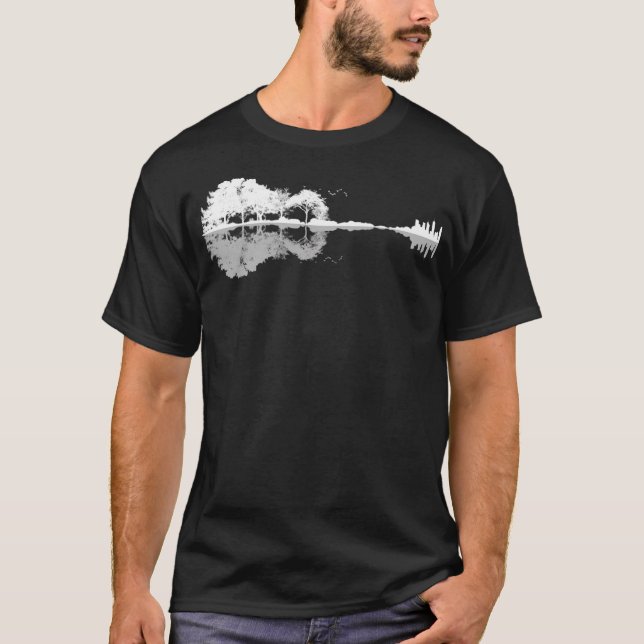 T-shirt Miroir de réflexion naturelle de la forêt de guita (Devant)