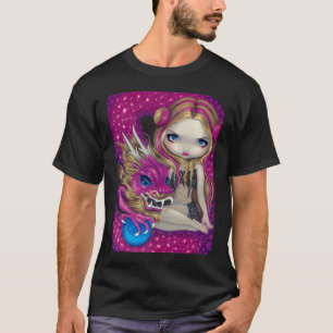 T-shirt Miroiter la chemise rose de dragon