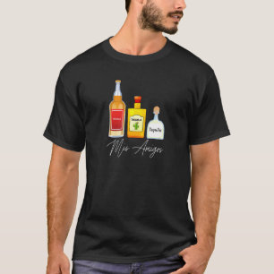 T-shirt Mis Amigos Tequila Boisson Branchée Dit :