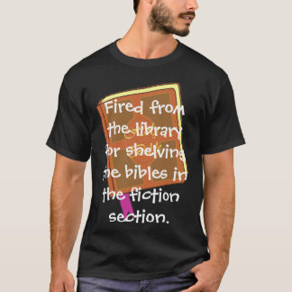 T-shirt Mis le feu de la bibliothèque
