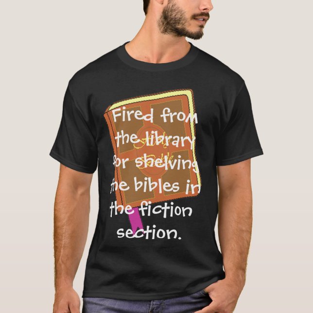 T-shirt Mis le feu de la bibliothèque (Devant)