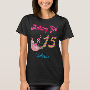 T-shirt Mis Quince Años Colorful Birthday Girl Custom T-Sh