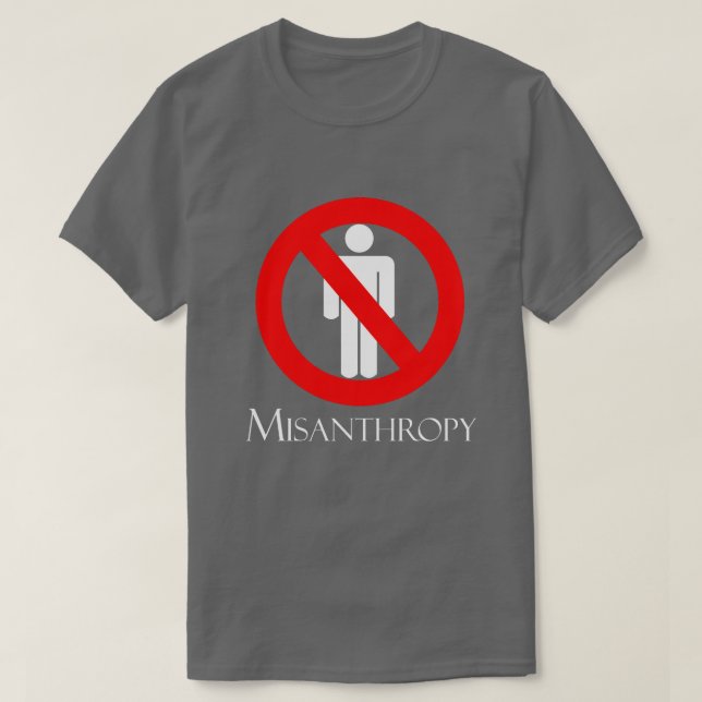 T-shirt misanthropie (Design devant)