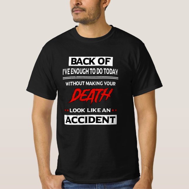 T-shirt Misantrop dit que l'homme drôle Hesser anti-social (Devant)