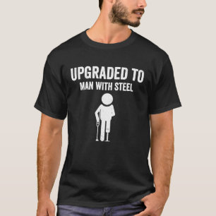 T-shirt Mise À Jour Vers L'Homme Avec Amputation En Acier