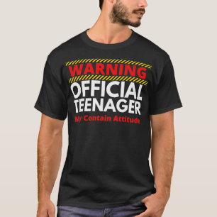 T-shirt Mise en garde officielle Funny 13e Birthday 13 Y