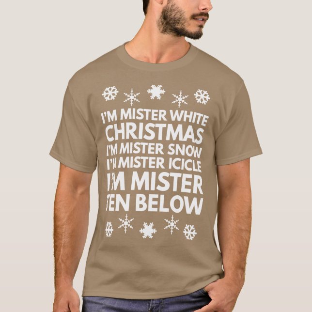 T-shirt Misérable des neiges 2 (Devant)