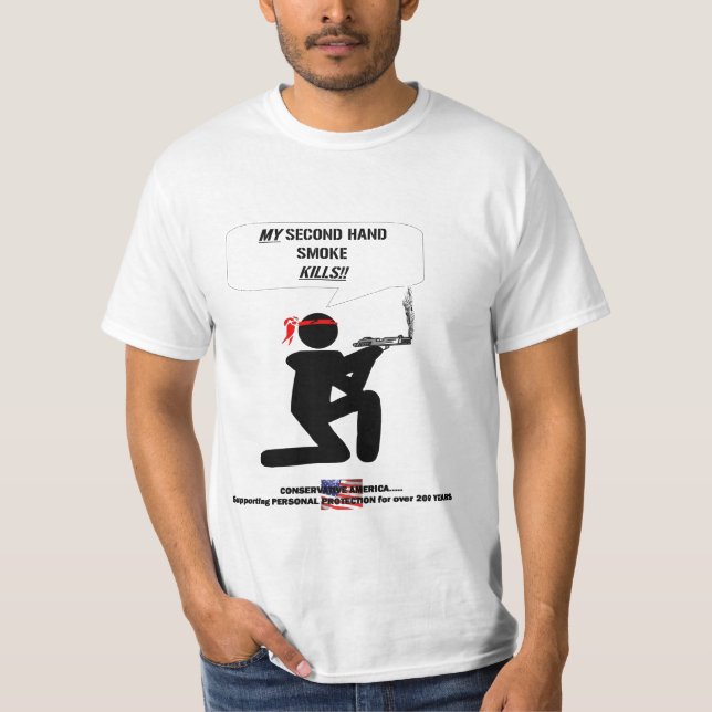 T-SHIRT MISES À MORT DE FUMÉE D'OCCASION (Devant)