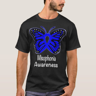 T-shirt Misophonia Awareness Warrior Support Survivor Blue
