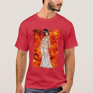 T-shirt Miss Frankenstein Horreur Monstre Vampire Hallowee