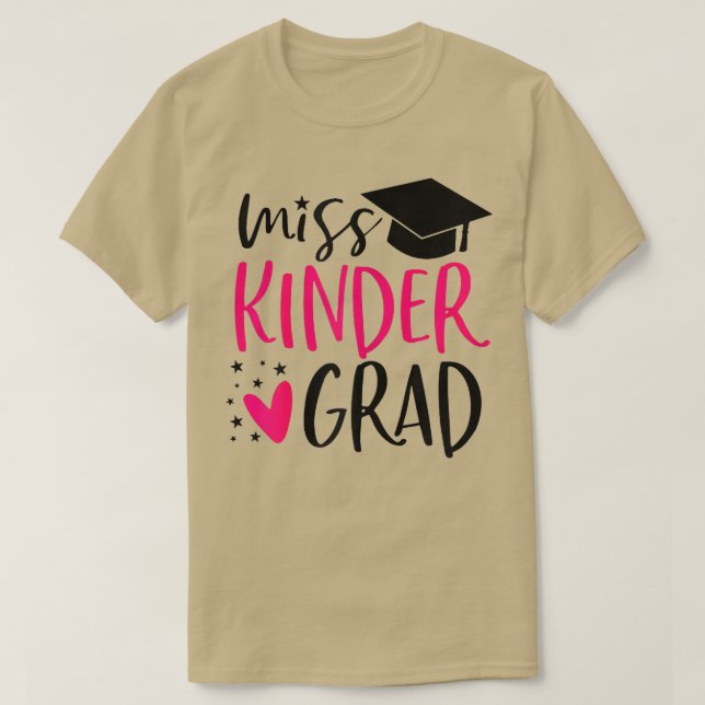 T-shirt Miss Kinder Grad Kindergarten L'A Cloué Graduation (Design devant)
