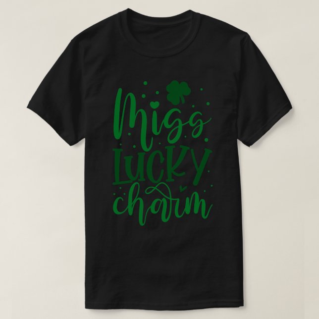 T-SHIRT MISS LUCKY CHARM (Design devant)