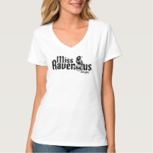 Miss Ravenous Designs Femme V Neck Tee