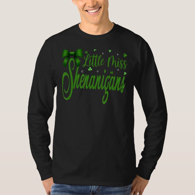 T-shirt Miss Shenanigans Saint Patrick's Day (Devant)