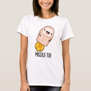 T-shirt Missile Toe drôle Mistletoe Pun