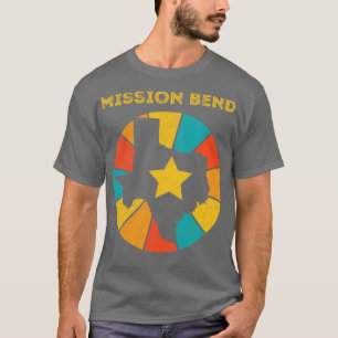 T-shirt Mission Bend Texas Vintage Souvenir déshabillé 1