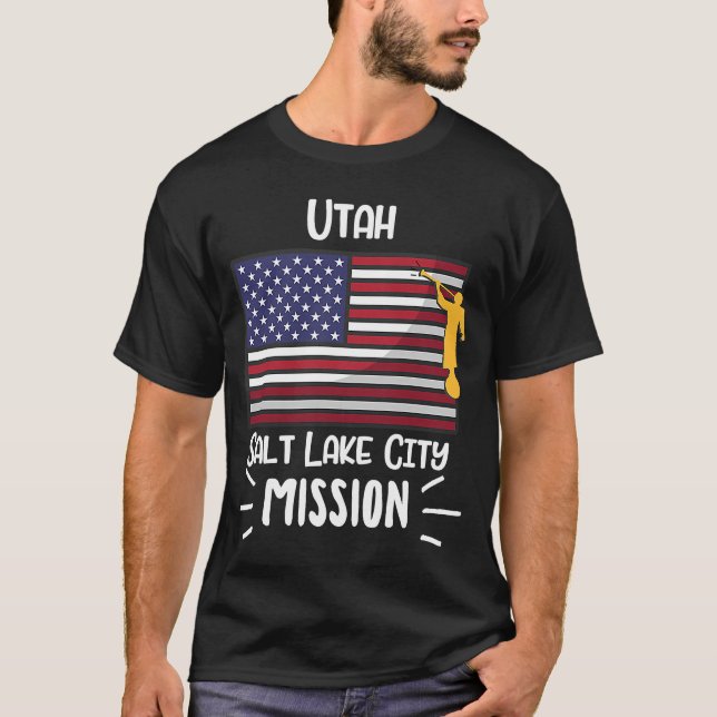 T-shirt Mission Missionnaire du LDS Mormon de l'Utah Salt  (Devant)