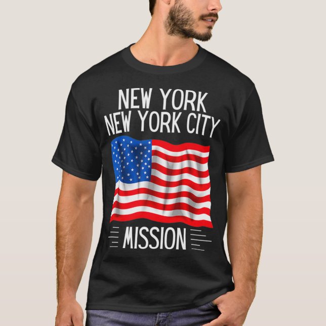T-shirt Mission Proud Mormon Mi (Devant)