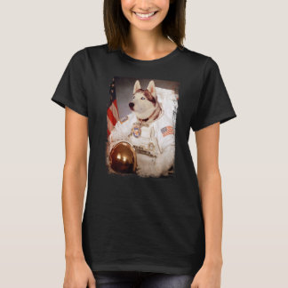 T-shirt Mission spatiale d'astronaute Husky sibérien Astro