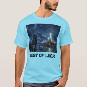 T-shirt Mission spatiale Robot sous la pluie dans