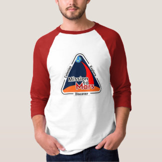 T-shirt Mission sur Mars - 3/4 Raglan