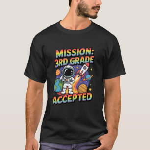 T-shirt Mission Troisième 3e année Astronaute accepté Reto