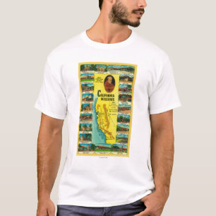 T-shirt Missions espagnoles de l'apparence de la