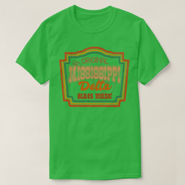 T-shirt Mississippi original delta blues music (Design devant)