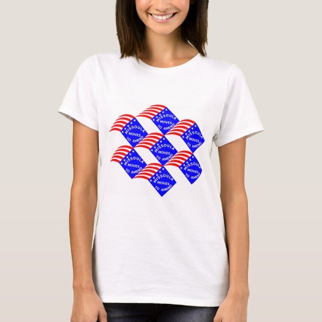 T-shirt Missoula se déplace pour modifier le logo (Devant)