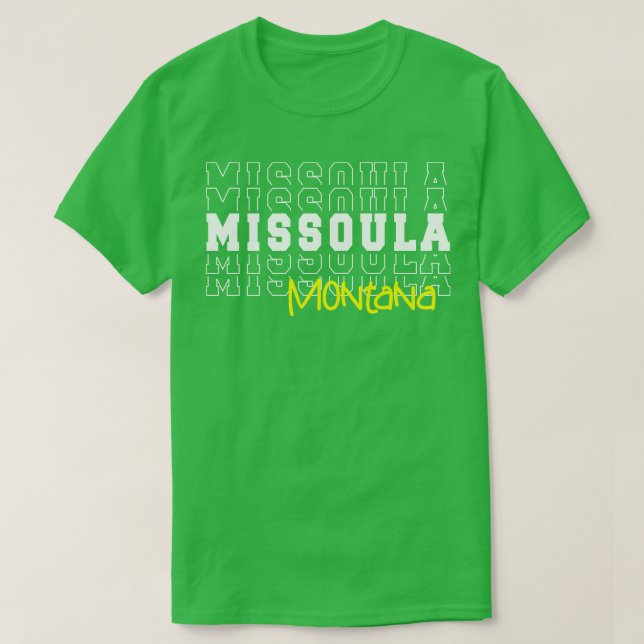 T-shirt Missoula ville Montana Missoula MT (Design devant)