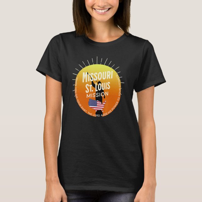 T-shirt Missouri St Louis LDS Mission Missionary (Devant)
