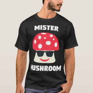 T-shirt Mister Mushroom Funny Végétaux Lunettes de soleil 