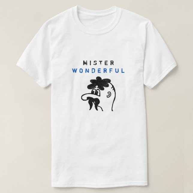 T-shirt Mister Wonderful - Funky White (Design devant)
