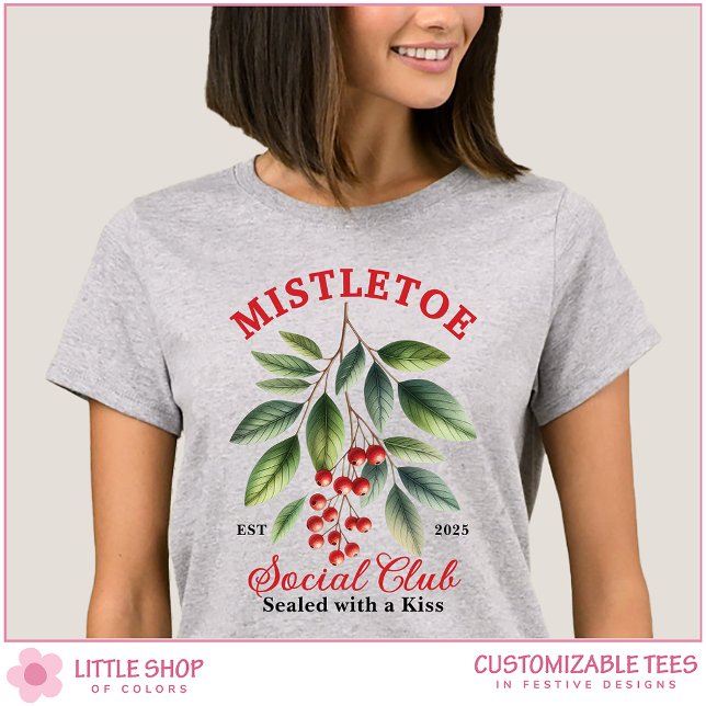 T-shirt Mistletoe Social Club Personalized Christmas (Créateur téléchargé)