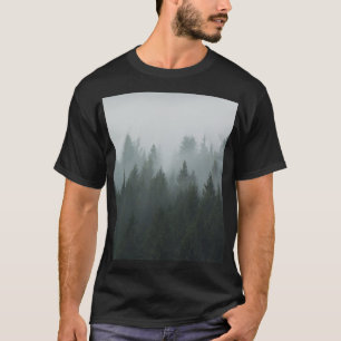 T-shirt Misty Mountain Forest Brouillard d'automne