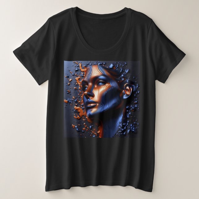 T - Shirt mit Art Expression 3 (Design vorne)
