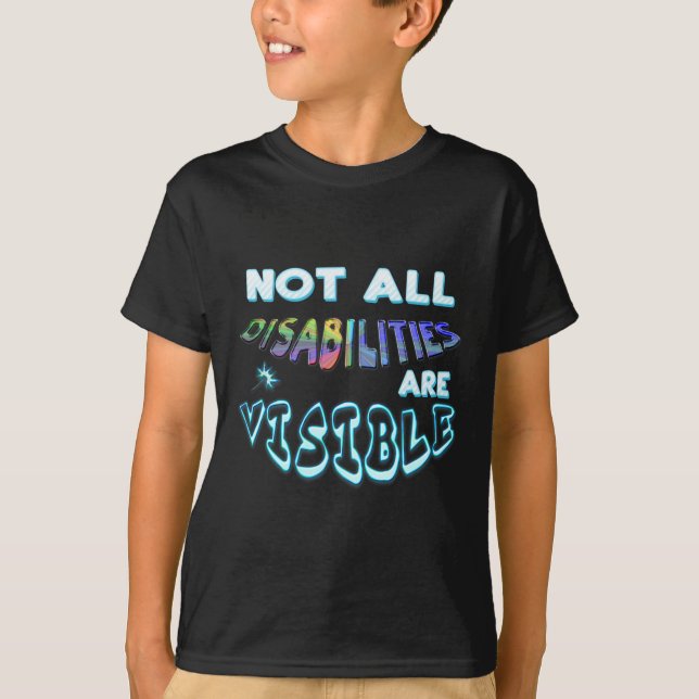 T-Shirt mit Behinderungen Nicht alle Behinderungen (Vorderseite)