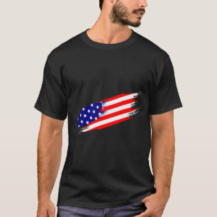 T-Shirt mit benutzerdefiniertem amerikanischen Fla