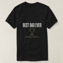 T-Shirt mit Best Dad Ever Trophy - Die besten Vate