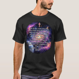 T-Shirt mit Bibelvers zu den zwei großen Geboten i
