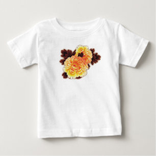 T - SHIRT MIT BLUME INDIVIDUELLE NAME